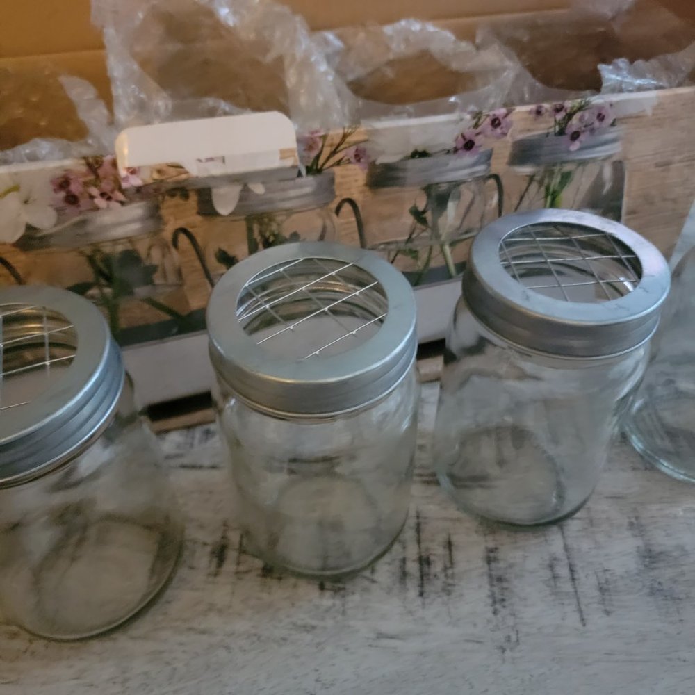 Mason Jars with Galvanized Caddy - Picture 11 of 14